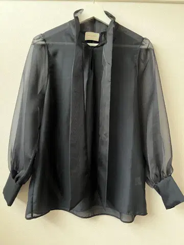 미사용 UNITED ARROWS 시어 보타이 블라우스 38