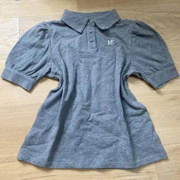 그레이 반팔 피케 셔츠 ME 자수
