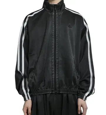 doublet FADED BLACK TRACK JACKET 25AW L