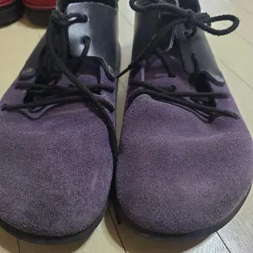 BIRKENSTOCK 보라색 스웨이드 가죽 캐주얼 슈즈