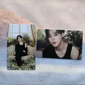 BTS BE 한정판 미공개 한국 트레이딩 카드 지민 2장