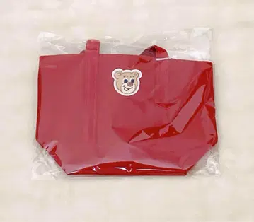미사용 새상품 페이러 올드 테디 와펜 토트백 빨간색