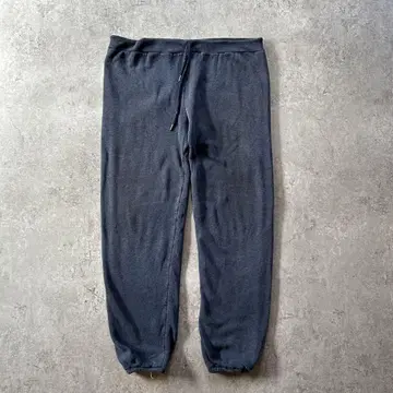 70s 80s 더블 페이스 스웨트 팬츠 USA제 네이비 L 안감 서멀