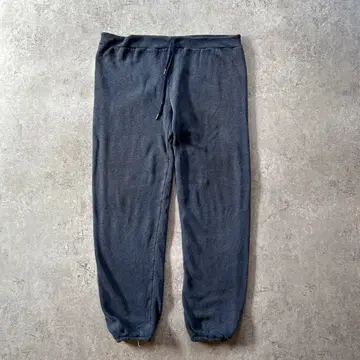 70s 80s 더블 페이스 스웨트 팬츠 USA제 네이비 L 안감 서멀