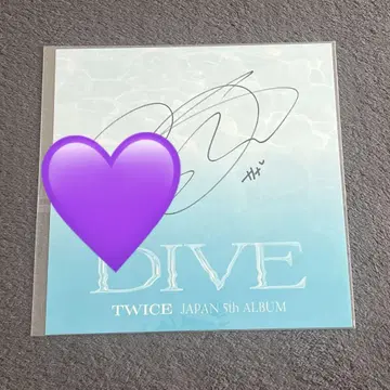 [ 익명 배송 ] TWICE 사나 DIVE 릴리 이벤트 친필 사인