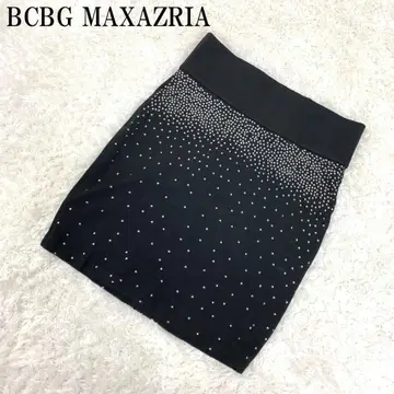 BCBGMAXAZRIA 타이트 스커트 스터드 블랙 M B36