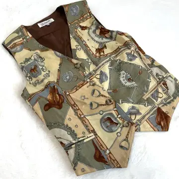 쇼와 레트로 베스트 조끼 숏 베스트 말 패턴