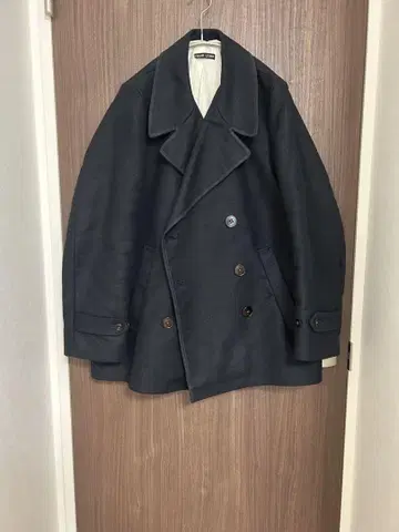 프랭크 리더 저먼 가죽 P 코트 XS 블랙