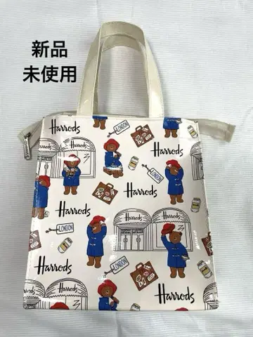 [ 미사용 새상품 ] 해롯 Harrods 토트백 해딩턴 곰 화이트