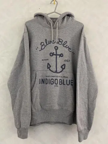 BLUE BLUE INDIGO BLUE 후드티 사이즈 2 블루블루