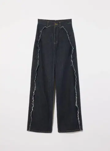 eaphi RUFFLE DETAIL DENIM PANTS