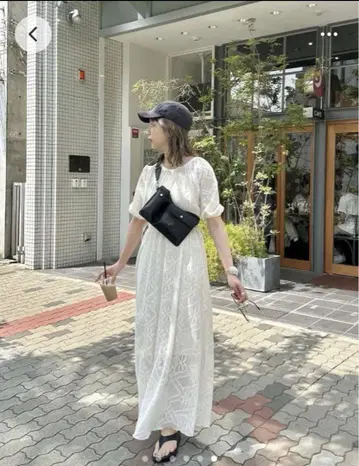 kastane 컷 레이스 개더 원피스