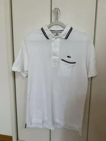 LACOSTE 화이트 피케 셔츠 3