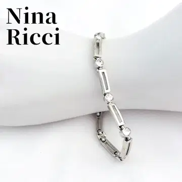 니나리치 Nina Ricci 실버계 크리스탈 장식 팔찌
