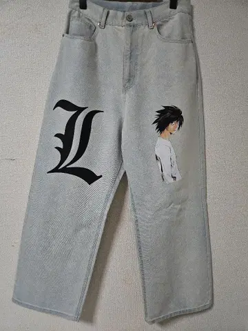 데스노트 DEATHNOTE 리메이크 팬츠 청바지 청바지 와이드 데님