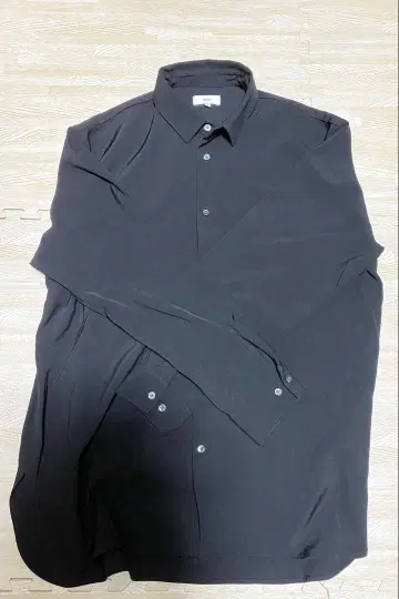 [ CTHY:사이즈 M 블랙 ] TPU 오버 사이즈 롱 레귤러 셔츠
