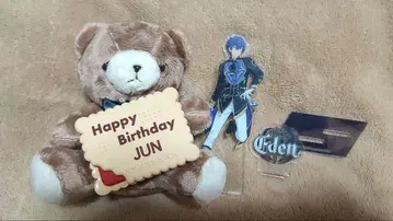 앙스타 Eden 사자나미 쥰 벌스데이 베어 곰 봉제 인형 아크릴 스탠드