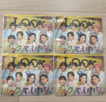 LOOK SnowMan 오리지널 슬라이더 파우치 4장 세트