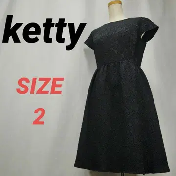 ketty 케티 원피스 드레스 플레어 포멀 꽃무늬 블랙 사이즈2