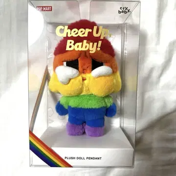 POPMART CRYBABY CHEER UP BABY 봉제 인형 펜던트