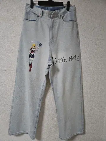 데스노트 DEATHNOTE 리메이크 팬츠 청바지 와이드 데님