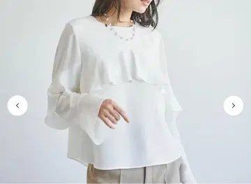 루니 프릴 셔츠 화이트
