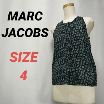 MARC JACOBS 마크제이콥스 슬리브리스 블라우스 플리츠 블랙