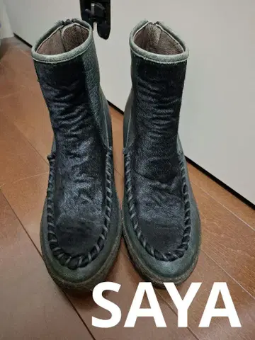 [ SAYA ] 숏부츠 신발. 가죽 (천연가죽)