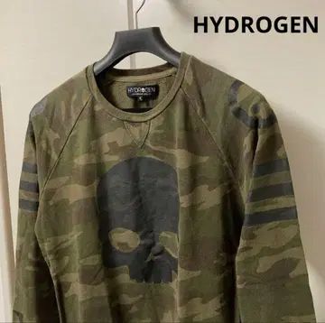 HYDROGEN 하이드로겐 카모 패턴 스컬 맨투맨 트레이닝복 남성용 M