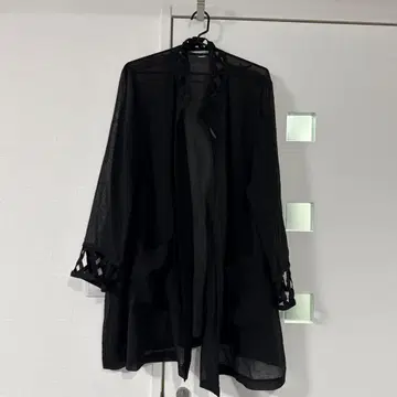 새상품급 P536 블랙 가디건 긴팔 가디건 롱 가디건