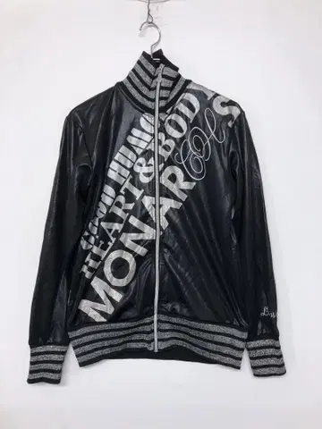 00년대 Y2K 헤이세이 락 시크 스타일 영문 그래픽 트랙 자켓