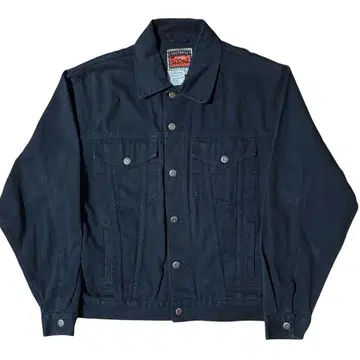 Wrangler HERO 90s 선염 블랙 데님 트래커 자켓