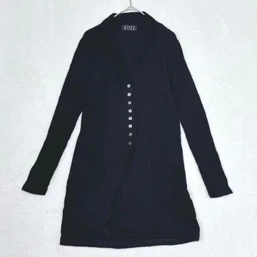 u147 GIPSY BLUE 롱 가디건 얇은 소재 겉옷 블랙 M