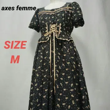 axes femme 엑시즈팜 올 패턴 원피스 올빼미 패턴 레이스업