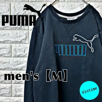 V86 [ PUMA ] 자수 맨투맨 [ 남성용 M ] 블랙