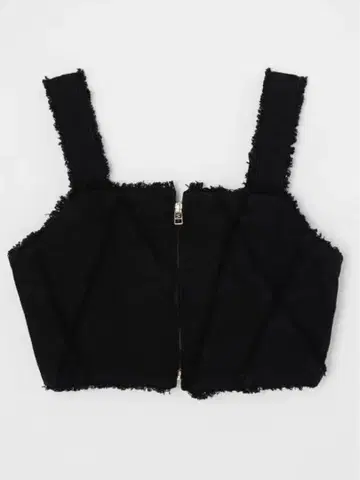 moussy 데님 뷔스티에