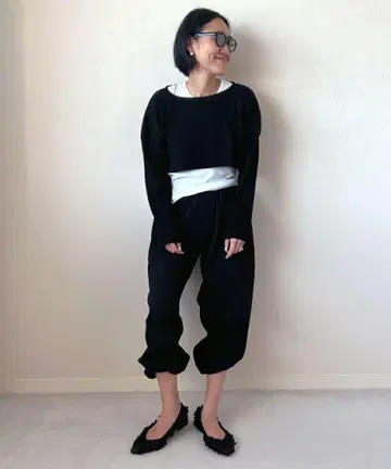 COUDR 쿠드르 리브 상의 블랙 카네코 아야 씨