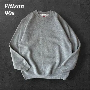 90s Wilson 그레이 맨투맨 L 속기모 빈티지 윌슨