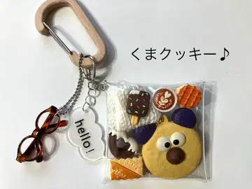 가챠 파우치 아기곰 카페 거울 참 곰 쿠키 미니어처