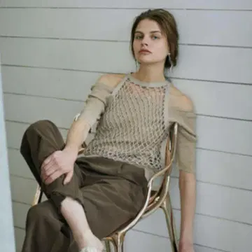Ameri MEDI CROCHET LAYERED KNIT