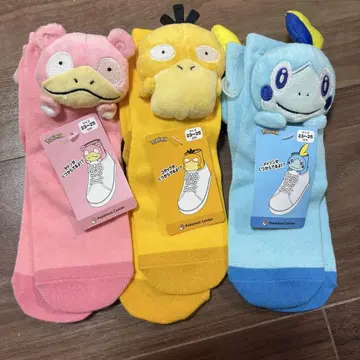 포켓몬 봉제 인형 마스코트 포함 양말 23~25cm