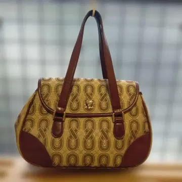 ANNA SUI 패턴 캔버스 x 가죽 숄더백