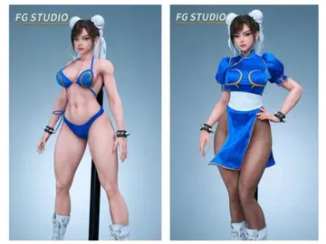 미사용 새상품 1/3 춘리 액션 피규어 스트리트 파이터