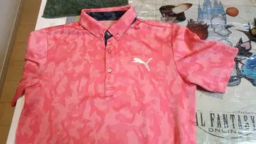 Puma 핑크 카모 패턴 피케 셔츠