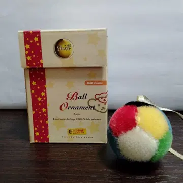슈타이프 볼 오너먼트 화이트 택 한정품 Steiff