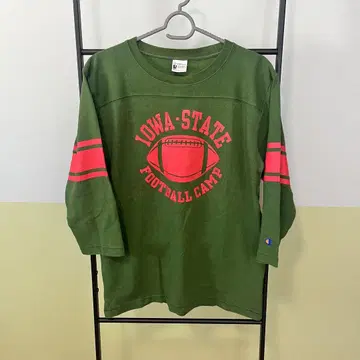 CHAMPION x BEAMS 7부 소매 풋볼T셔츠 런택 M 사이즈