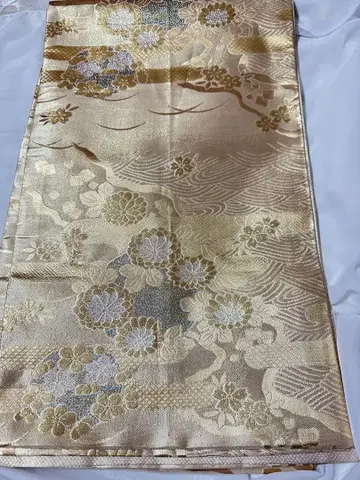 후리소데용 후쿠로 오비 골드 컬러가 멋집니다