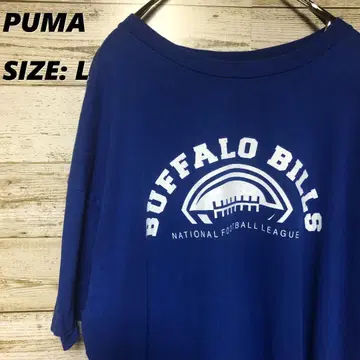 PUMA T셔츠 BUFFALO BILLS 전면 프린트 파랑 L