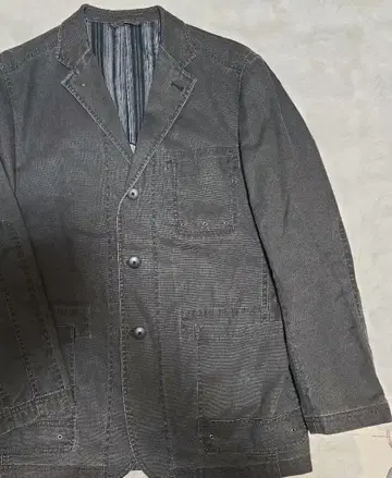 INTER MEZZO 그레이 데님 테일러드 자켓
