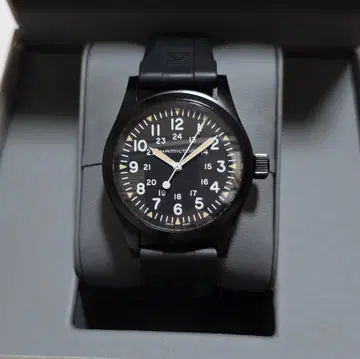 해밀턴 카키 메카 38mm 블랙 다이얼 [올블랙]